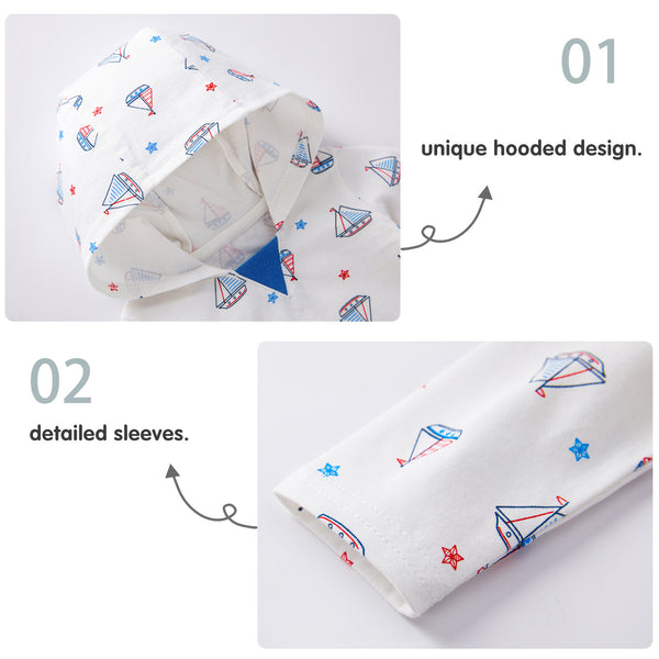 bonbonPomme Baby Boys Toddler Clothes -Hooded