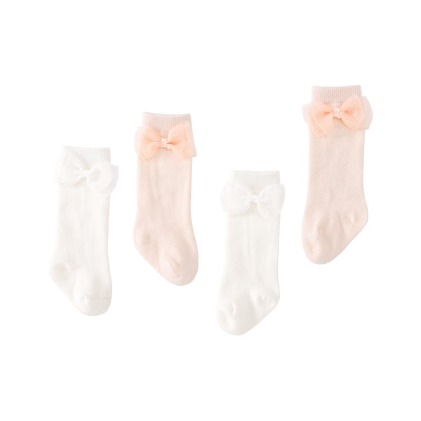 Pureborn Baby Girl Socks with Bowknot