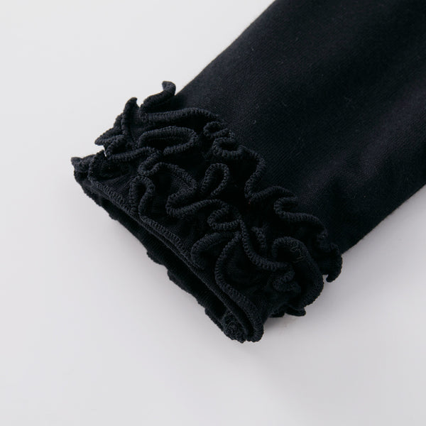 pureborn Baby Girls Ruffle Bodysuit Long Sleeve One Piece Spring Fall Layering Bodysuit