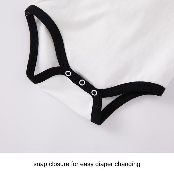 pureborn Baby Boys Bodysuit Raglan Sleeve Soft Cotton Romper One-piece Outfit