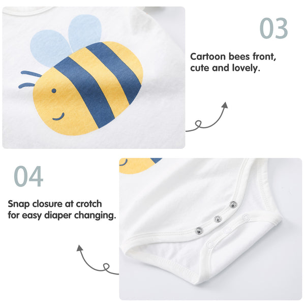 pureborn 2-Pack Baby Bodysuit