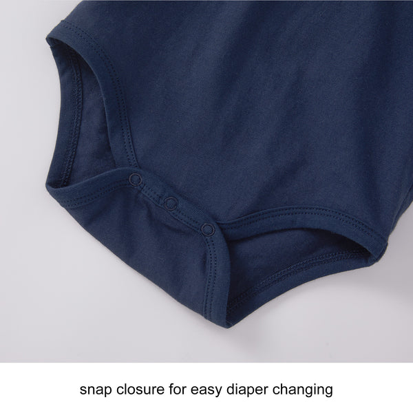 pureborn Baby Boys Bodysuit Long Sleeve Soft Cotton Romper One-piece Outfit