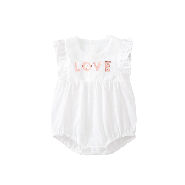 Pureborn Baby Girl Bodysuit with "Love"