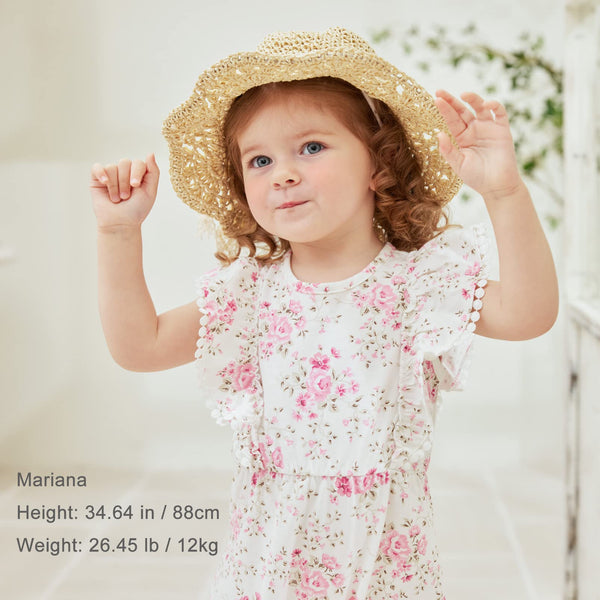pureborn Baby Toddler Girl's Straw Hat