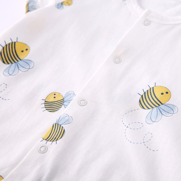 Pureborn Baby Cartoon Bees Bodysuit