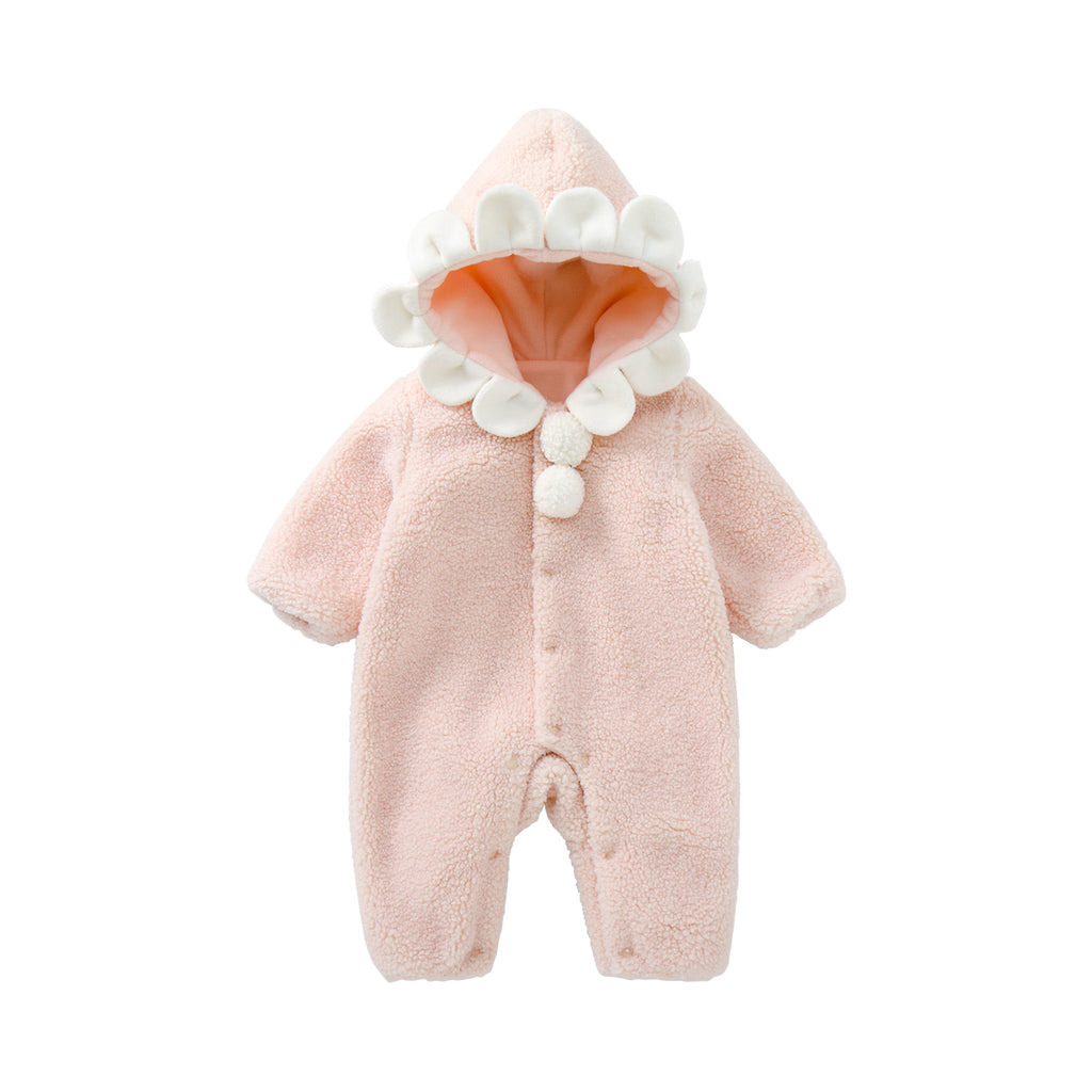 Buy Newborn Baby Fleece Romper One Piece Footies Jumpsuit Bear Hoodies Jumpsuit  Infant Long Sleeve Warm Jumpsuit Outfits at Amazon.in