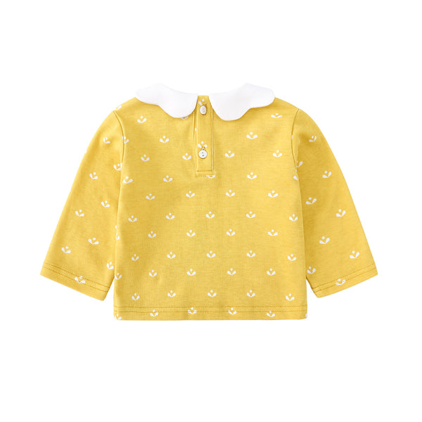Pureborn Girl Ruffle Printed Blouse
