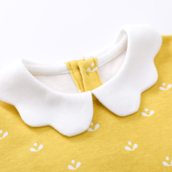 Pureborn Girl Ruffle Printed Blouse