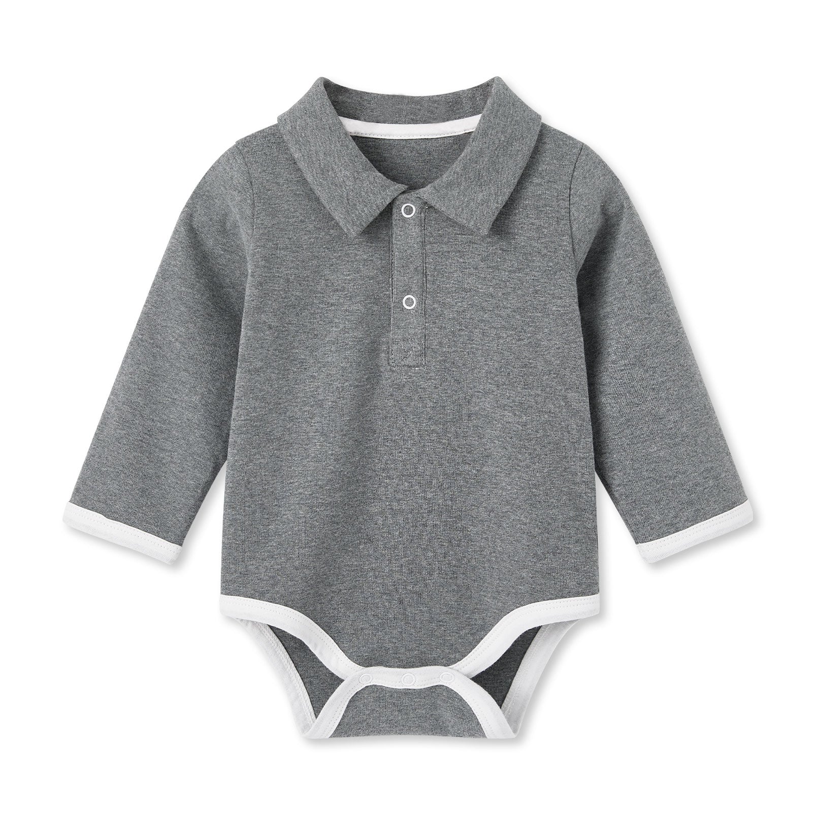 pureborn Baby Boys Bodysuit Long Sleeve Soft Cotton Romper One-piece Outfit