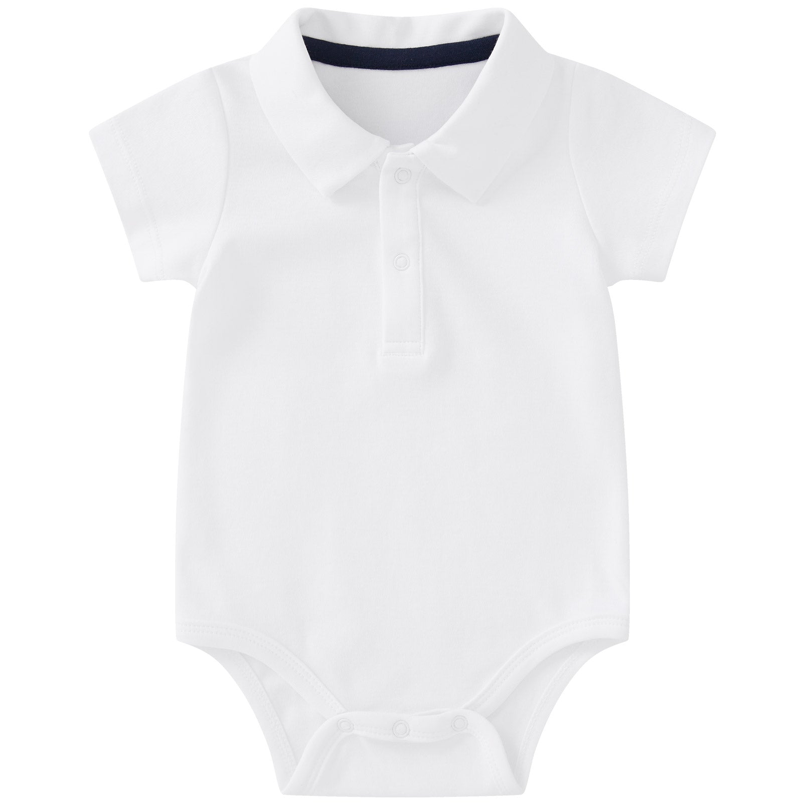 pureborn Baby Boy Bodysuit Short Sleeve Cotton Romper Summer Gentleman One-Piece Outfit for Infant Boys