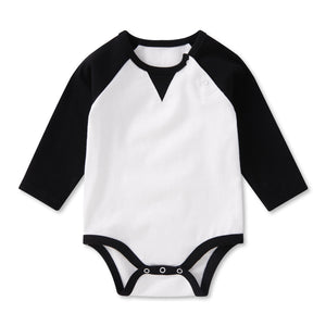 pureborn Baby Boys Bodysuit Raglan Sleeve Soft Cotton Romper One-piece Outfit