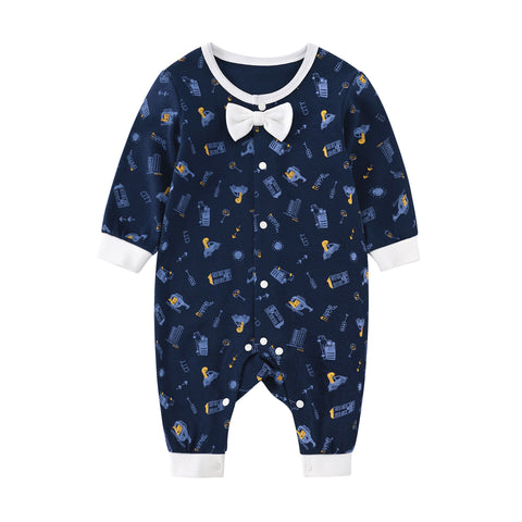 Pureborn Baby Boy Bowtie Romper