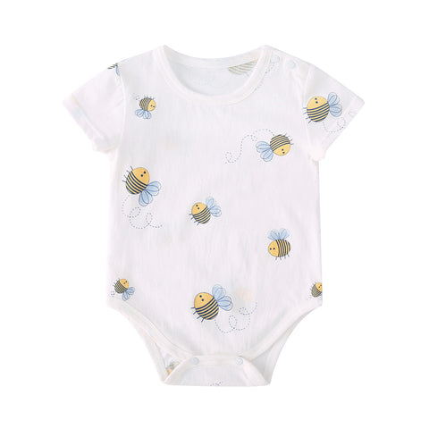 Pureborn Baby Cartoon Bees Bodysuit