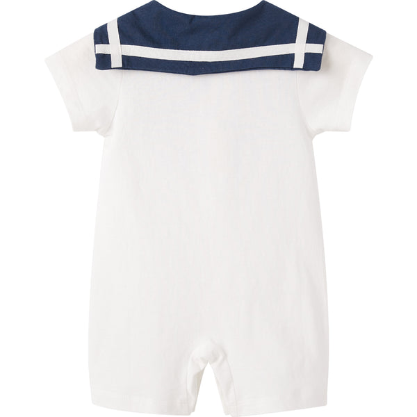 pureborn Baby Boys Romper Short Sleeve Nautical Romper One-Piece Beach Outfit