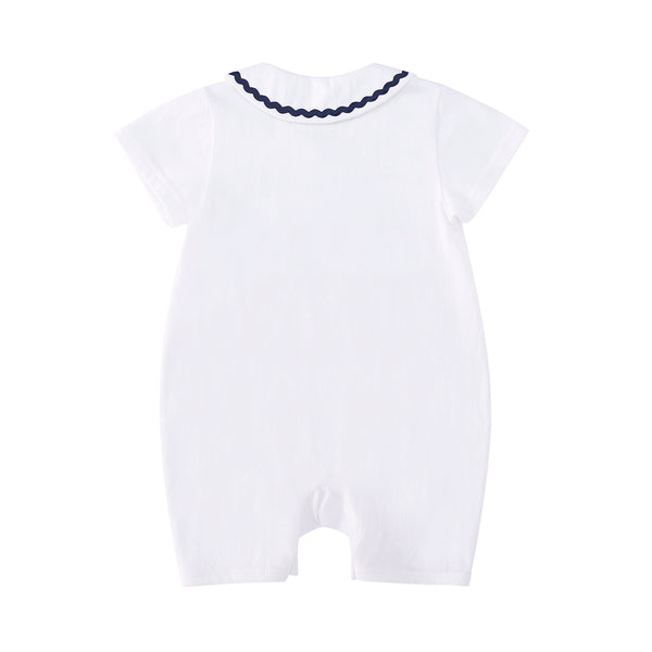 Pureborn Newborn Cotton Sailboat Romper