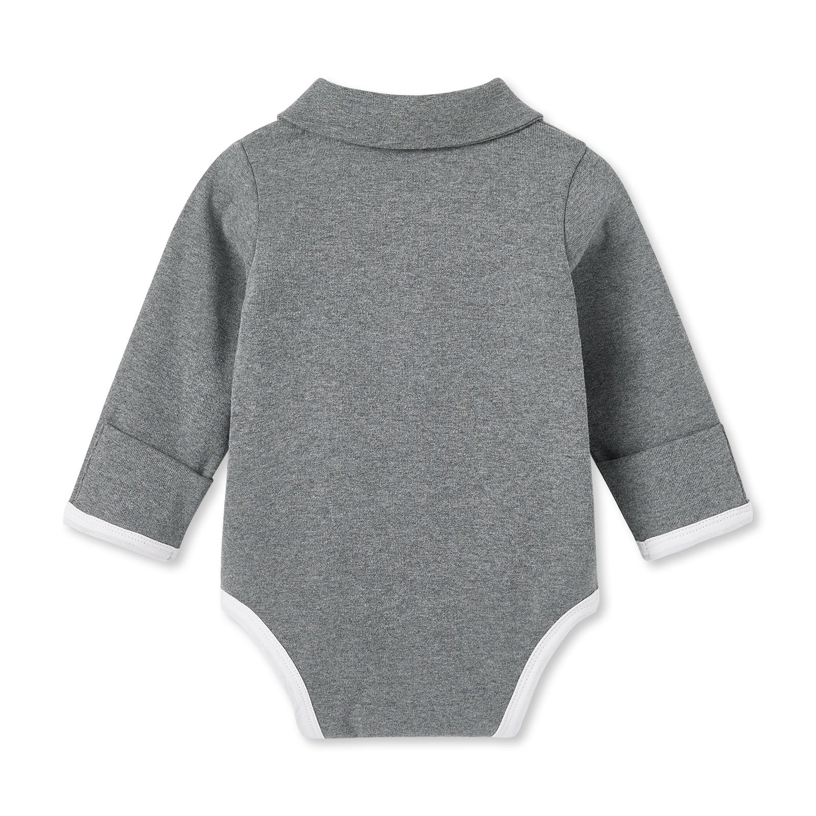 pureborn Baby Boys Bodysuit Long Sleeve Soft Cotton Romper One-piece Outfit