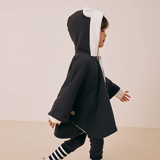 pureborn Baby Boys Girls Hooded Cape Cloak Winter Fall Warm
