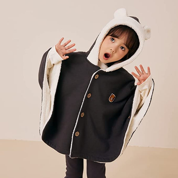 pureborn Baby Boys Girls Hooded Cape Cloak Winter Fall Warm Outwear Poncho