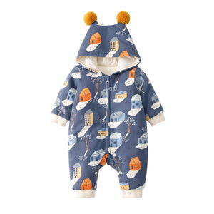 Pureborn Cartoon Prints Jumpsuits