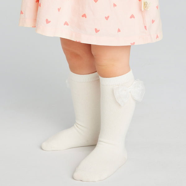Pureborn Baby Girl Socks with Bowknot