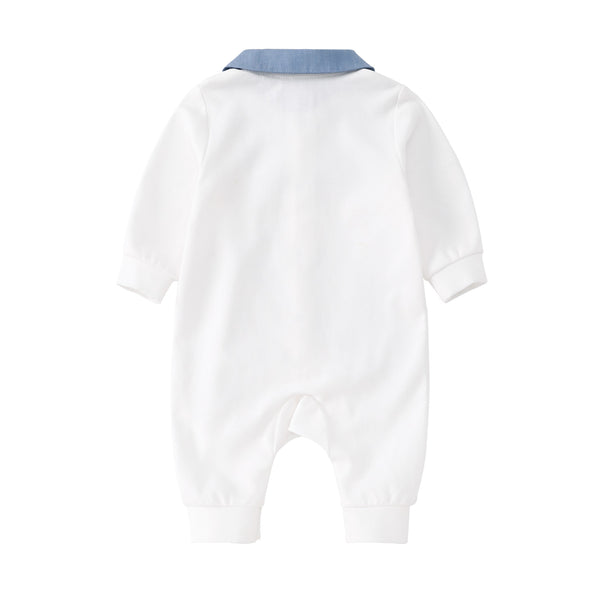 Pureborn Baby Boy Gentleman Bowtie Jumpsuit