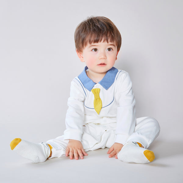 Pureborn Baby Boy Gentleman Bowtie Jumpsuit