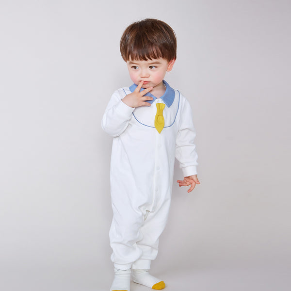 Pureborn Baby Boy Gentleman Bowtie Jumpsuit