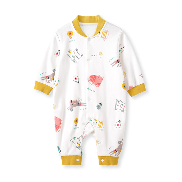 Pureborn Printed Baby Jumpsuit