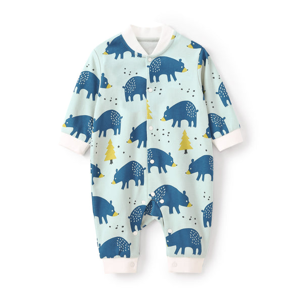 Pureborn Printed Baby Jumpsuit
