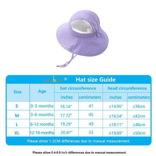 pureborn Baby UPF 50+ Sun Hat